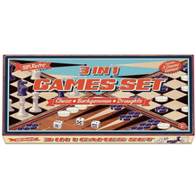 Load image into Gallery viewer, SupeRetro Chess, Draughts and Backgammon Set