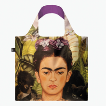 Load image into Gallery viewer, LOQI Frida Kahlo Self Portrait with Hummingbird Recycled Bag