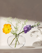 Load image into Gallery viewer, LSA Flower Curved Bouquet Vase H15cm Clear