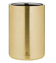 Load image into Gallery viewer, Viners Barware Double Wall Wine Cooler - 1.3 Litre, Gold