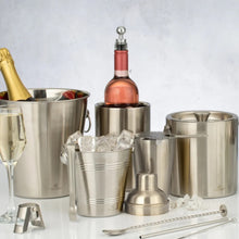 Load image into Gallery viewer, Viners Barware Double Wall Ice Bucket - 1.5 Litre, Silver