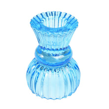 Load image into Gallery viewer, Rex Double ended Glass Candle Holder - Blue
