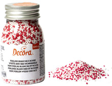 Load image into Gallery viewer, Decora Mini Sugar Pearls - Red And White