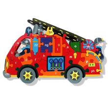 Load image into Gallery viewer, Alphabet Jigsaw - Fire Engine