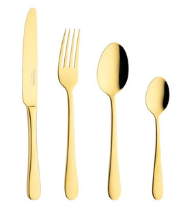 Windsor 18/10 16 Gold Piece Cutlery Set