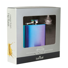 Load image into Gallery viewer, BarCraft Exotic Rainbow Hip Flask with Funnel