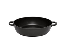 Load image into Gallery viewer, Pujadas Black Series Shallow Casserole with Glass Lid - 24cm
