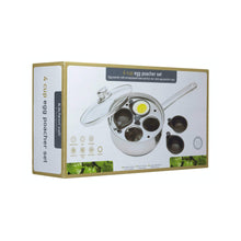 Load image into Gallery viewer, KitchenCraft Stainless Steel Four Hole Egg Poacher