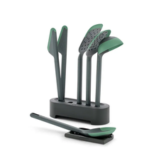 Load image into Gallery viewer, Lekue Jade Silicone Essential Cooking Tool Set