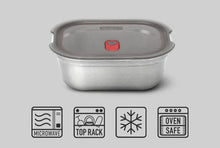 Load image into Gallery viewer, Black & Blum Stainless Steel Multi Function Food Box Medium 900ml