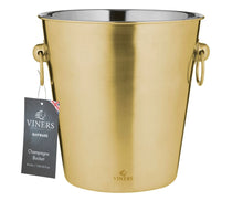 Load image into Gallery viewer, Viners Barware Champagne Bucket - 4 Litre, Gold
