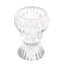 Load image into Gallery viewer, Rex Double Ended Glass Candle Holder - Clear