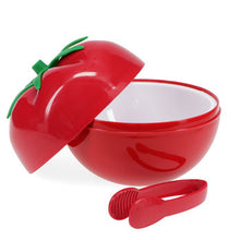 Load image into Gallery viewer, Fruit Ice Bucket with lid & Tongs - Tomato
