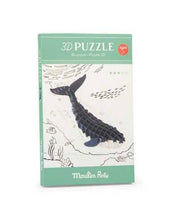 Load image into Gallery viewer, Moulin Roty 3D Whale Puzzle