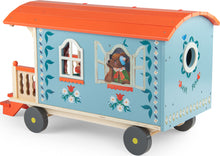 Load image into Gallery viewer, Moulin Roty Wooden Caravan Les Minouchkas
