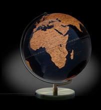 Load image into Gallery viewer, TOUCH illuminated globe Ø30 cm, dark blue / bronze