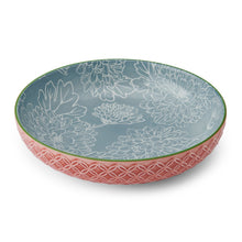 Load image into Gallery viewer, Mikasa Ceramic Bowl, Leaf & Geometric Pattern