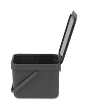 Load image into Gallery viewer, Brabantia Sort & Go 6L Bin - Dark Grey