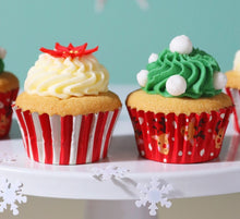 Load image into Gallery viewer, PME Christmas Foil-lined Mini Cupcake Cases - Rudolph