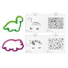 Load image into Gallery viewer, Decora Cookie Cutter & Stencil Set - Dino