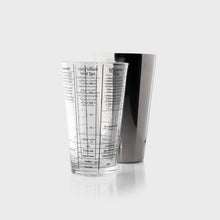 Load image into Gallery viewer, Taylors Eye Witness Recipe Glass Boston Shaker