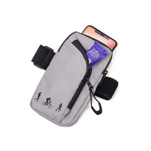 Load image into Gallery viewer, Arm bag, 2 zipped compartments, reflective