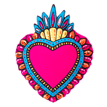 Load image into Gallery viewer, Kitsch Kitchen cushion Milagro heart pink