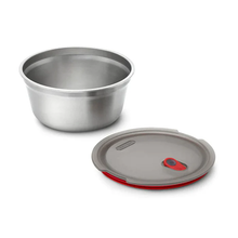 Load image into Gallery viewer, Black & Blum Stainless Steel Round Multi Function Food Bowl Large 950ml