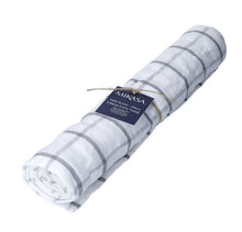 Load image into Gallery viewer, Mikasa Table Runner - Industrial Check Linen-Blend