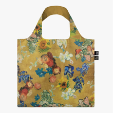 Load image into Gallery viewer, LOQI Vincent Van Gogh Flower Pattern Gold Recycled Bag