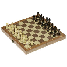 Load image into Gallery viewer, Goki Wooden Chess Set with folding board 30 X 30cm