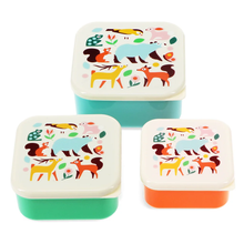 Load image into Gallery viewer, Rex Snack Boxes Wodland Set of 3