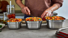 Load image into Gallery viewer, Black & Blum Stainless Steel Multi Function Food Box Medium 900ml