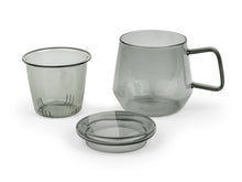 Load image into Gallery viewer, Bredemeijer Tea for one Livorno Glass Black 290ml