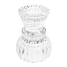 Load image into Gallery viewer, Rex Double Ended Glass Candle Holder - Clear