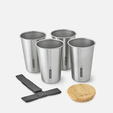 Load image into Gallery viewer, Black & Blum Stainless Steel Picnic Cup Set of 4 - 500ml