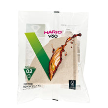Load image into Gallery viewer, Hario V60 Unbleached Coffee Paper Filter - No.2