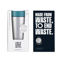 Load image into Gallery viewer, Circular & Co Stainless Steel Travel Mug, Aquamarine Green - 12oz (340ml)