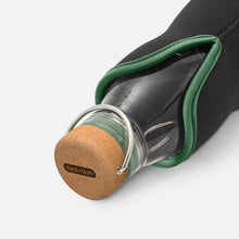 Load image into Gallery viewer, Black & Blum Glass Eau Good Bottle with Charcoal Filter 650ml Olive