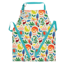 Load image into Gallery viewer, Rex Wipeable cotton children's apron - Wild Wonders