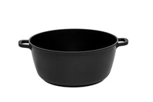 Load image into Gallery viewer, Pujadas Black Series Saucepot with Glass Lid - 28cm