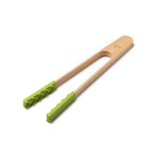 Load image into Gallery viewer, Zeal Bamboo and Silicone Kitchen Tongs - 25cm