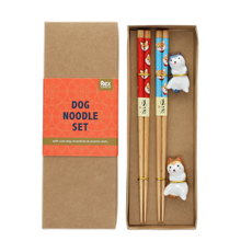 Load image into Gallery viewer, Rex London Chopsticks And Rest Set - Dog