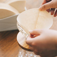 Load image into Gallery viewer, Hario V60 Coffee Paper Filter Misarashi Paper Pack of 40 - Brown (No.2)