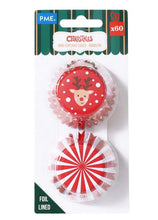 Load image into Gallery viewer, PME Christmas Foil-lined Mini Cupcake Cases - Rudolph