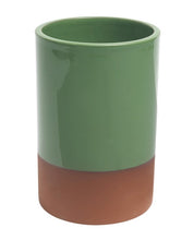 Load image into Gallery viewer, Dexam Sintra Glazed Terracotta Wine Cooler - Green