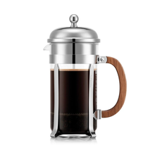 Load image into Gallery viewer, Bodum Chambord 8 Cup Coffee Press Walnut handle 1L