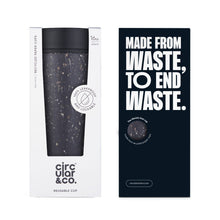 Load image into Gallery viewer, Circular & Co. Reusable Coffee Cup, Ink Black - 16oz (454ml)