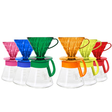 Load image into Gallery viewer, Hario V60 Dripper & Server Set 02 - Candy Edition Mixed