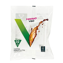 Load image into Gallery viewer, V60 Coffee Filter Paper - White (No.2) 100 Sheets